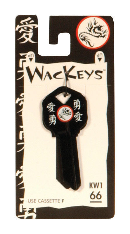 HILLMAN Wackey Black Dragon House/Office Universal Key Blank KW1 Single, Pack of 6
