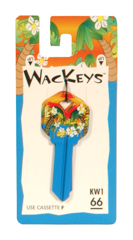 HILLMAN Wackey Tropical House/Office Universal Key Blank KW1 Single, Pack of 6