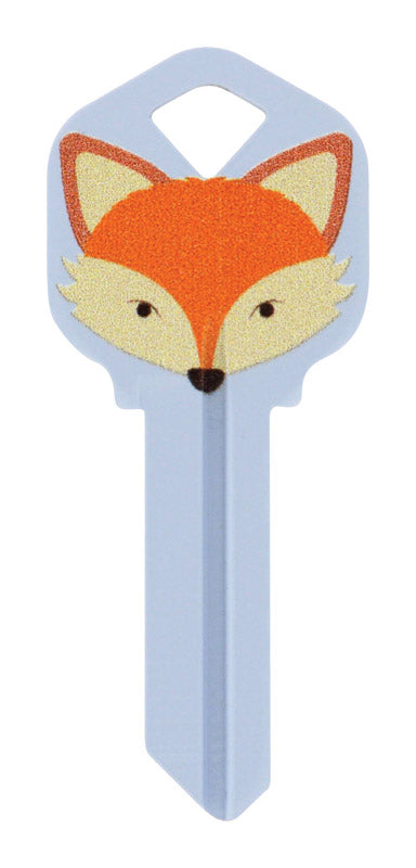 HILLMAN Wackey Fox House/Office Universal Key Blank KW1 Single, Pack of 6