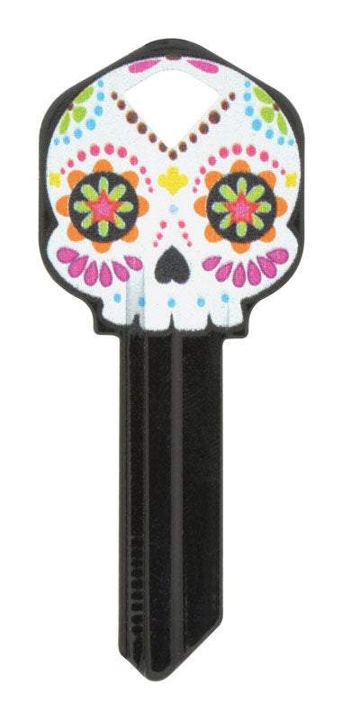 HILLMAN Wackey Sugar Skull House/Office Universal Key Blank KW1 Single, Pack of 6