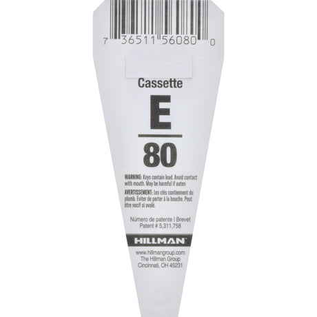 HILLMAN Traditional Key House/Office Key Blank 80 IN8, SL1, RO1 Single For Chicago locks, Pack of 10
