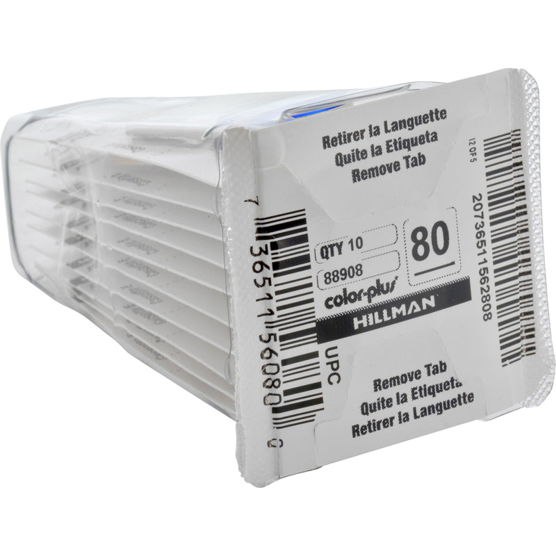 HILLMAN Traditional Key House/Office Key Blank 80 IN8, SL1, RO1 Single For Chicago locks, Pack of 10