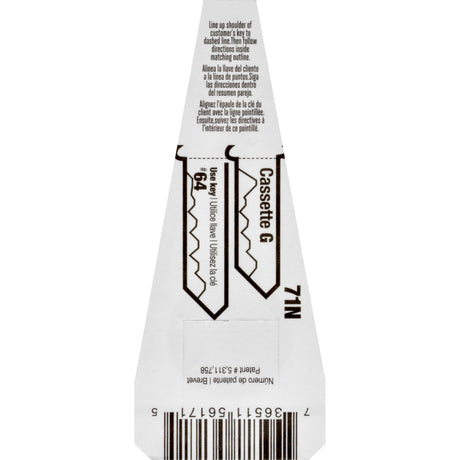 HILLMAN Traditional Key House/Office Key Blank 71 Y1, Y1E Single For Yale Locks, Pack of 10