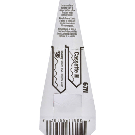 HILLMAN KeyKrafter Variety Pack House/Office Universal Key Blank 67 WR3, WR5, FA1 Single, Pack of 10