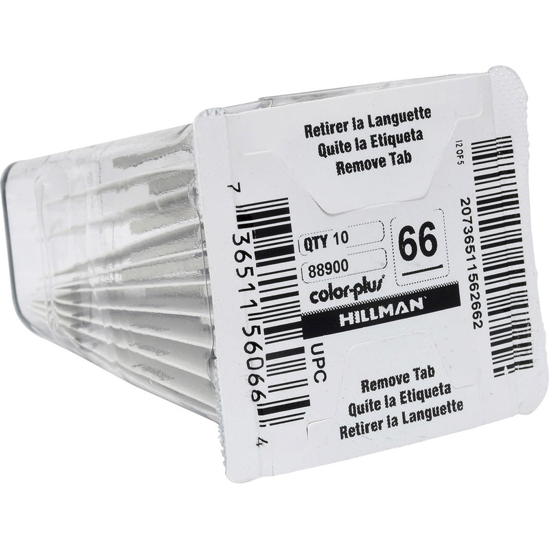 HILLMAN Traditional Key House/Office Key Blank 66 KW1 Single For Kwikset Locks, Pack of 10
