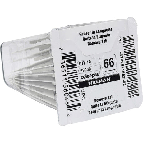 HILLMAN Traditional Key House/Office Key Blank 66 KW1 Single For Kwikset Locks, Pack of 10