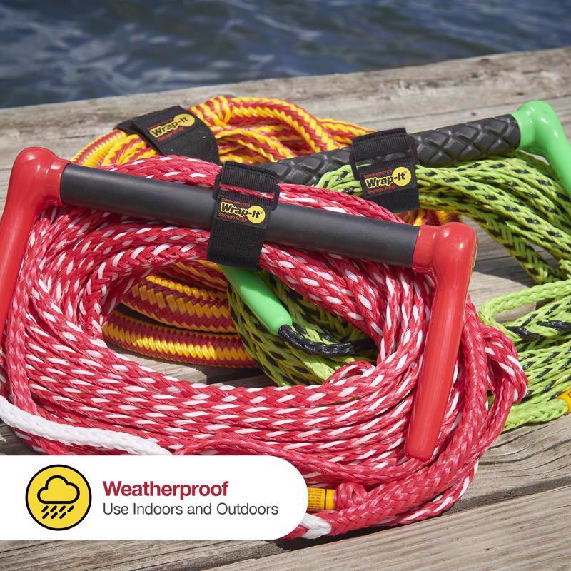 Wrap-It Super-Stretch 1 in. W X 9 in. L Black Stretch Storage Straps 10 lb 5 pk