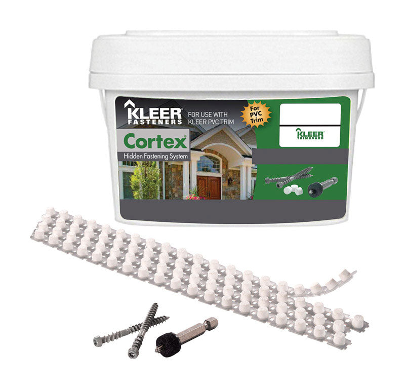 Kleer Cortex No. 7 acre X 2 in. L Hex Drive Hex Head Self Tapping Trim Screws with Plugs