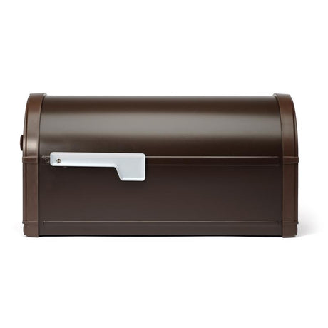 Architectural Mailboxes Bellevue Modern Galvanized Steel Post Mount Rubbed Bronze Mailbox