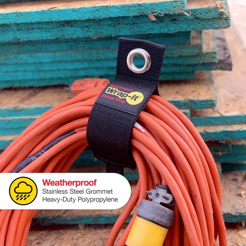 Wrap-It Heavy-Duty 2 in. W X 13 in. L Black Storage Straps 50 lb 2 pk