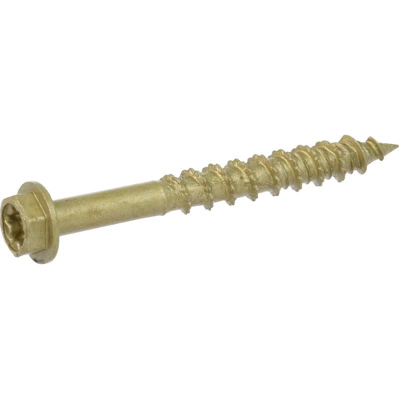 HILLMAN Power Pro No. 10 Ga. X 1-3/4 in. L Star Hex Washer Head Coarse Multi-Material Screws
