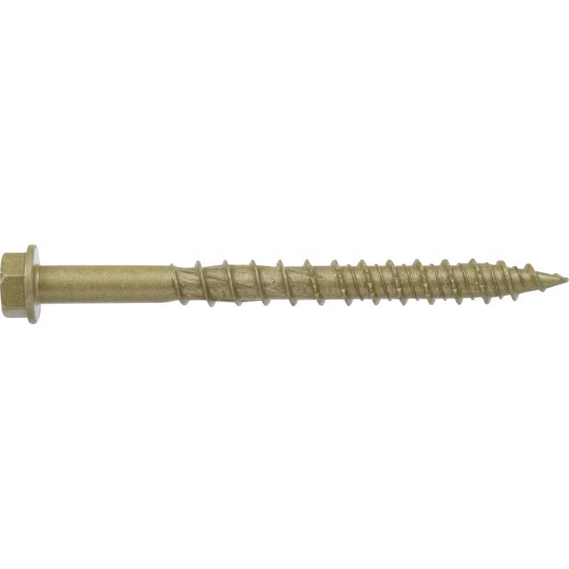 HILLMAN Power Pro 1/4 in. Ga. X 2-3/4 in. L Star Hex Washer Head Coarse Multi-Material Screws