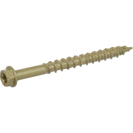 HILLMAN Power Pro 1/4 in. Ga. X 2-3/4 in. L Star Hex Washer Head Coarse Multi-Material Screws
