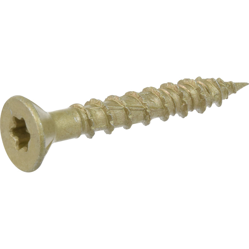 HILLMAN Power Pro 1/4 in. Ga. X 1-3/4 in. L Star Flat Head Coarse Multi-Material Screws