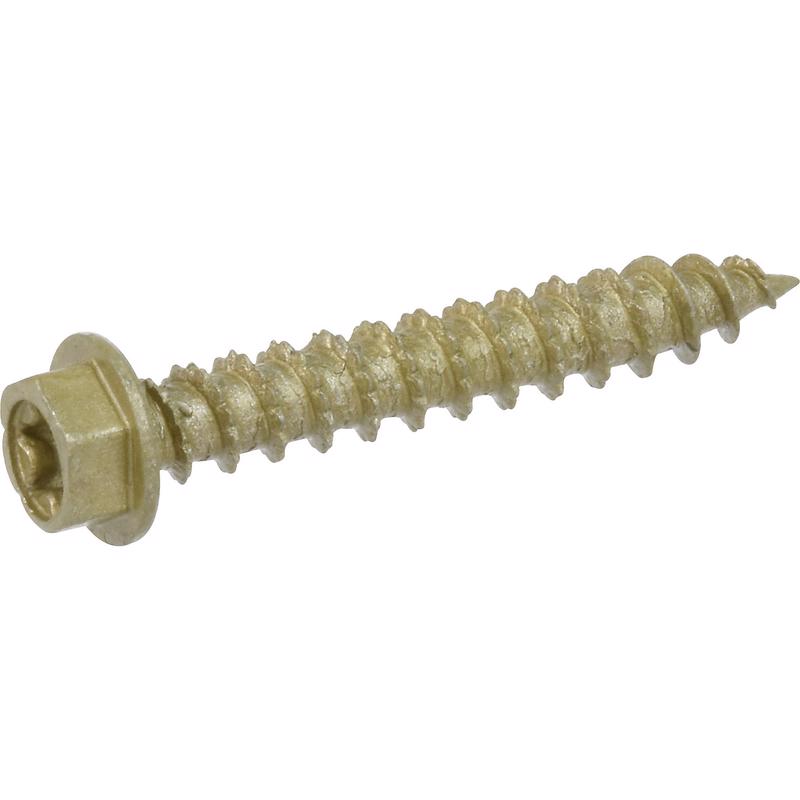HILLMAN Power Pro No. 10 Ga. X 1-1/4 in. L Star Hex Washer Head Coarse Multi-Material Screws