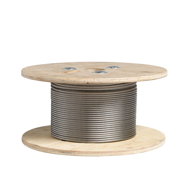 Deckorators 0 in. H X 1/8 in. W X 100 ft. L Stainless Steel Cable