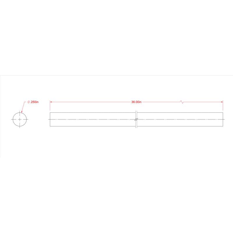 SteelWorks 1/4 in. D X 36 in. L Brass Rod 1 pk, Pack of 10