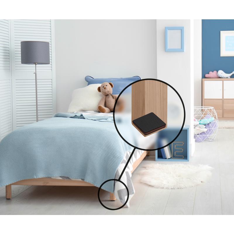 Slipstick GorillaPads Rubber Self Adhesive Gripper Pad Black Square 2 in. W X 2 in. L 8 pk