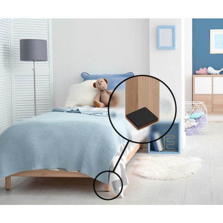 Slipstick GorillaPads Rubber Self Adhesive Gripper Pad Black Square 2 in. W X 2 in. L 8 pk