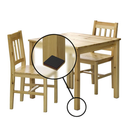 Slipstick GorillaPads Rubber Self Adhesive Gripper Pad Black Square 2 in. W X 2 in. L 8 pk