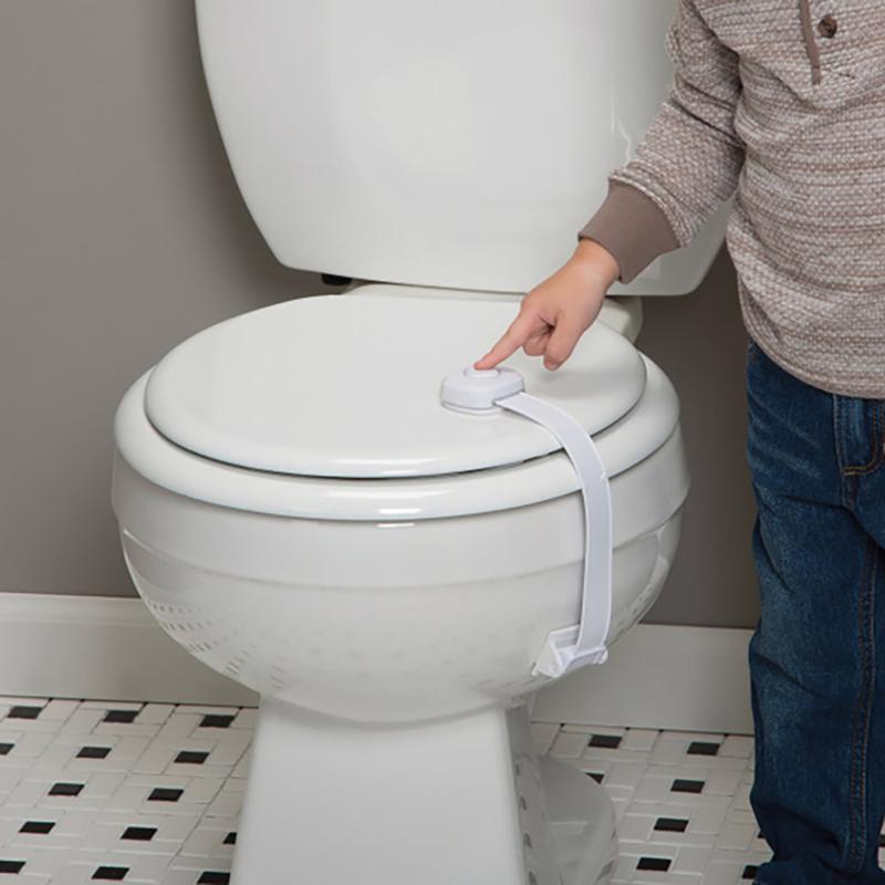 Safety 1st OutSmart White Plastic Swing Shut Toilet Seat Lock 1 pk