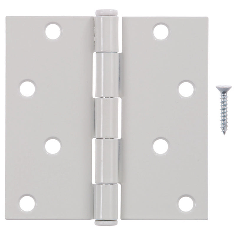 Ace 4 in. L White Residential Door Hinge 3 pk