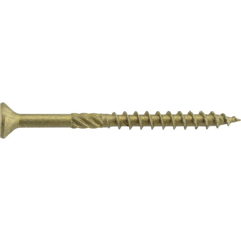 HILLMAN Power Pro No. 8 Ga. X 1-1/2 in. L Bronze Star Flat Head Exterior Deck Screws 75 pk