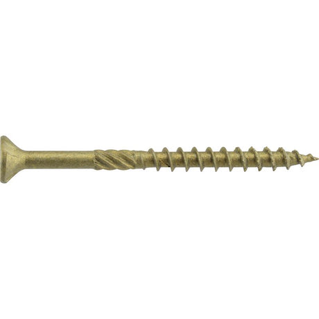 HILLMAN Power Pro No. 8 Ga. X 1-1/2 in. L Bronze Star Flat Head Exterior Deck Screws 75 pk