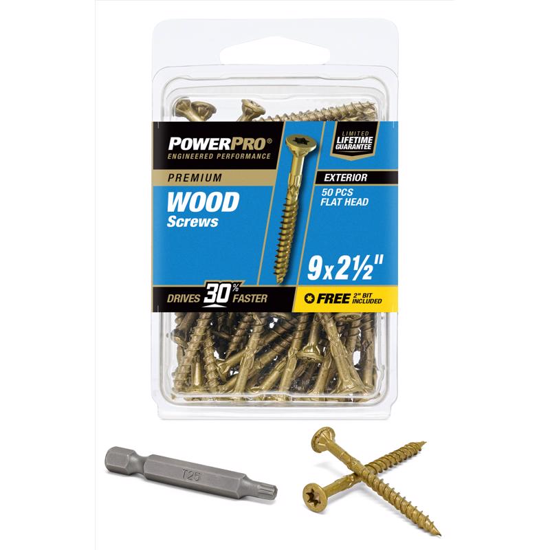 Viti A Ponte Hillman Power Pro N.9 X 2 Pollici Testa Piatta Stella Inox &ndash; Confezione 5 Libbre
