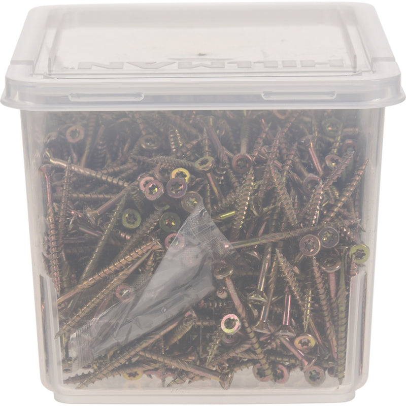 HILLMAN Power Pro No. 8 X 2 in. L Star Coarse Wood Screws 709 pk