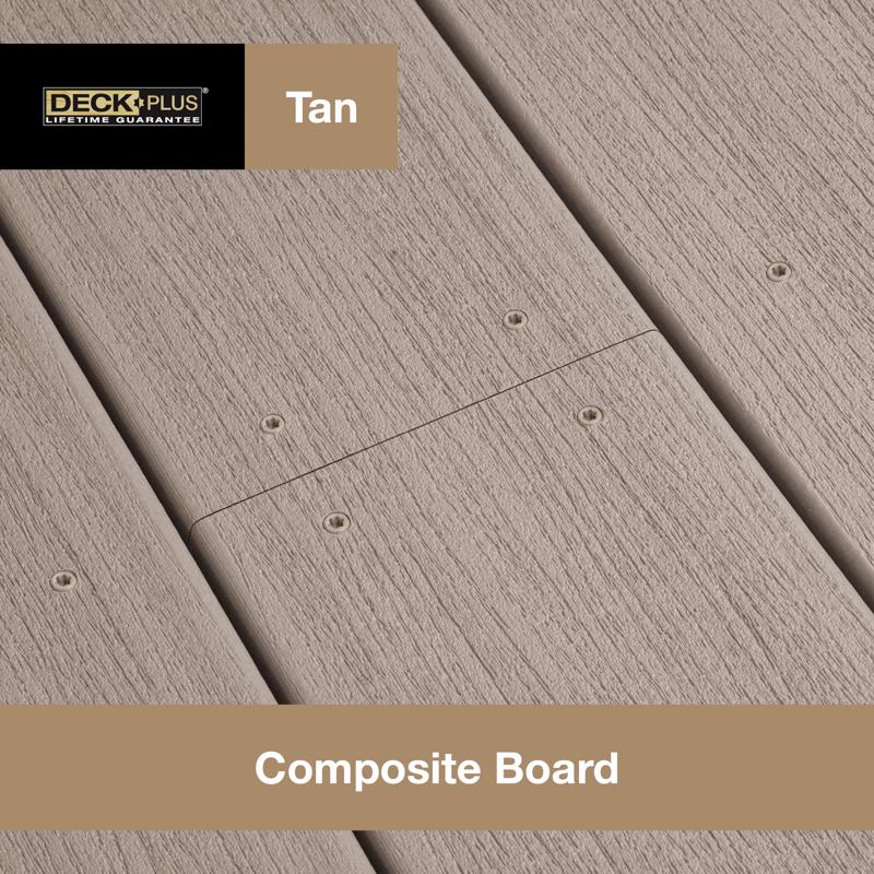 HILLMAN Deck Plus No. 10 Ga. X 3 in. L Tan Star Flat Head Composite Deck Screws 1 lb 54 pk