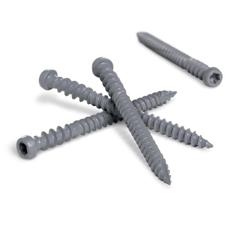 HILLMAN Deck Plus No. 10 Ga. X 3 in. L Gray Star Flat Head Composite Deck Screws 1 lb 54 pk