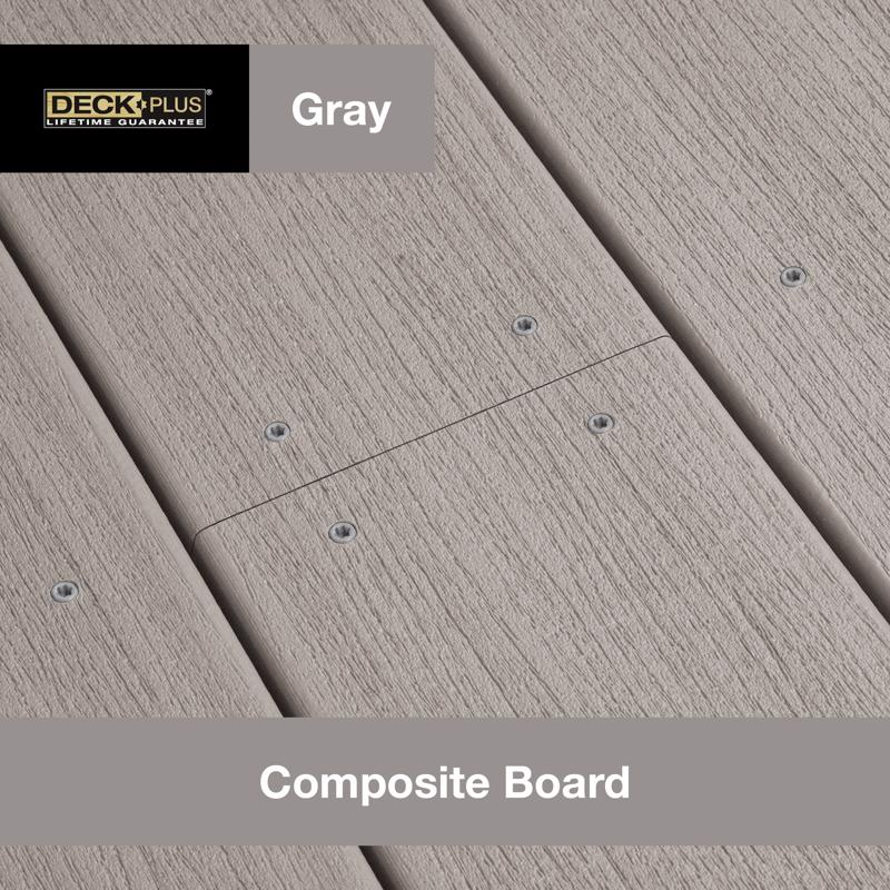 HILLMAN Deck Plus No. 10 Ga. X 3 in. L Gray Star Flat Head Composite Deck Screws 1 lb 54 pk
