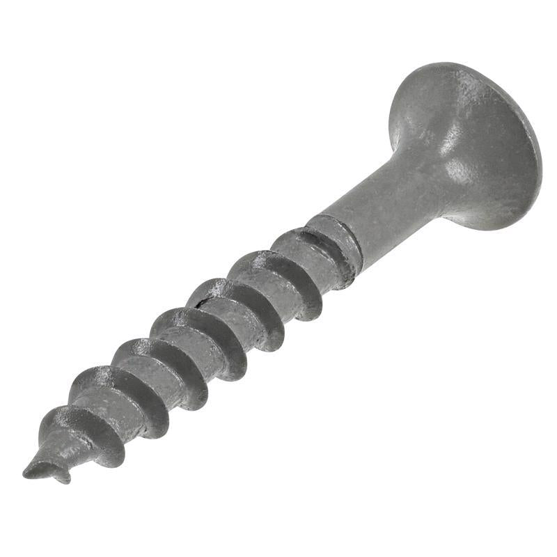 HILLMAN No. 8 Ga. X 1-1/4 in. L Phillips Gray Coarse Wood Screws 75 pk