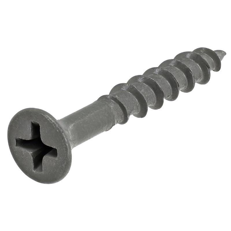 HILLMAN No. 8 Ga. X 1.25 in. L Phillips Coarse Wood Screws 190 pk