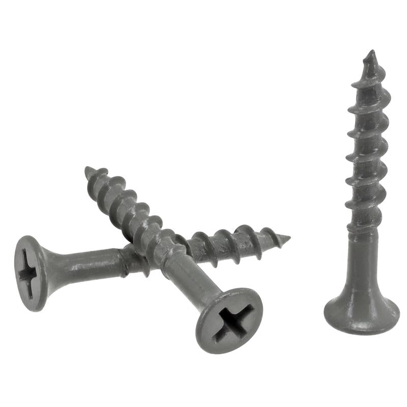 HILLMAN No. 8 Ga. X 1.25 in. L Phillips Coarse Wood Screws 190 pk