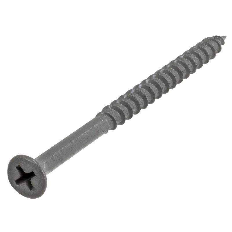 HILLMAN No. 10 Ga. X 3 in. L Phillips Gray Coarse Wood Screws 59 pk