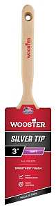 Wooster 5221-3 Paint Brush, Silver/White, Birch Hardwood Handle, 3 in W, 2-15/16 in L Bristle