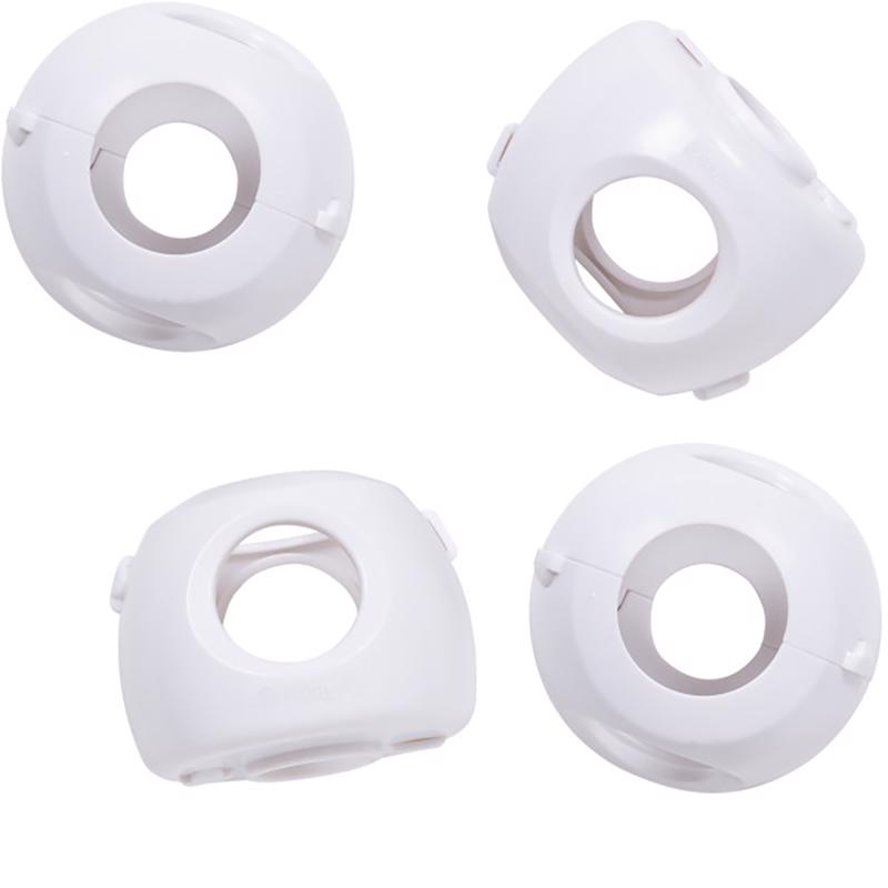 Safety 1st White Plastic Door Knob Covers 4 pk, Pack of 6