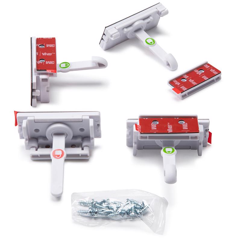 Safety 1st White Plastic Cabinet Catches 4 pk