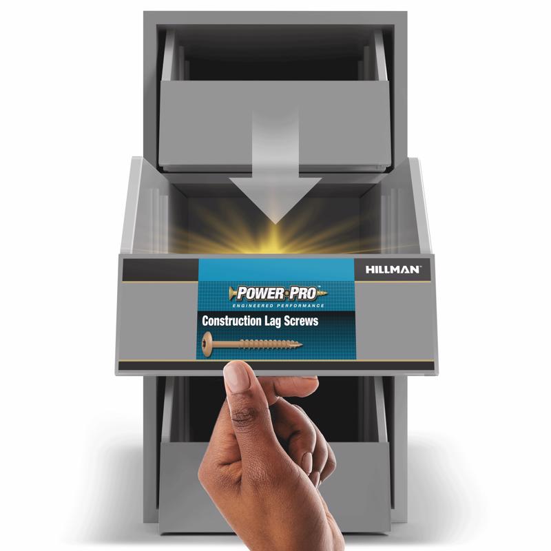 HILLMAN Power Pro 5/16 in. X 4 in. L Star Steel Lag Screw 1 pk, Pack of 50