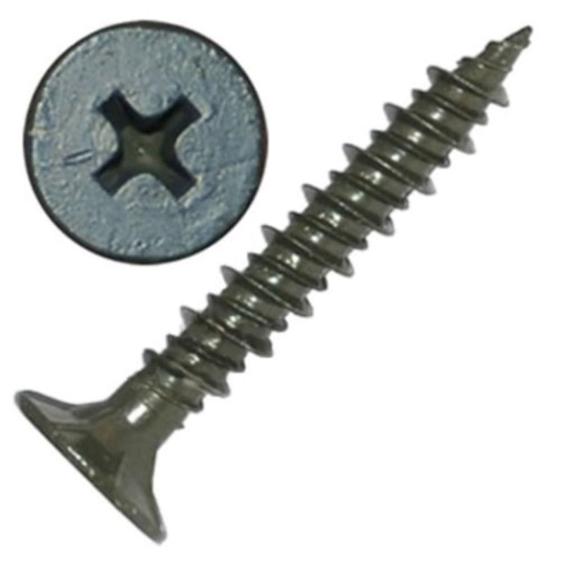 Grip-Rite No. 8 wire X 1-5/8 in. L Phillips Wafer Head Coarse Cement Board Screws