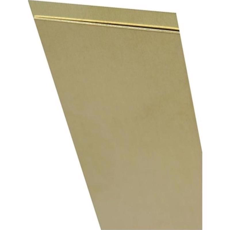 K&S 0.032 in. X 2 in. W X 12 in. L Mill Brass Metal Strip