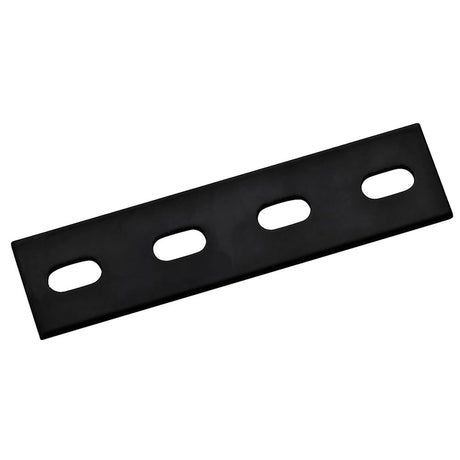 Hampton 1/8 in. H X 1-1/2 in. W X 6 in. L Black Steel Mending Plate, Pack of 10