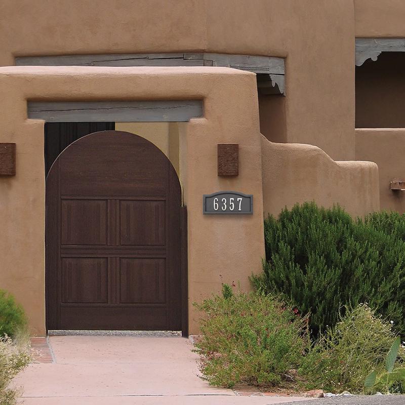 HILLMAN Distinctions Brushed Nickel Die-Cast Zinc Rectangle Address Plate, Pack of 3