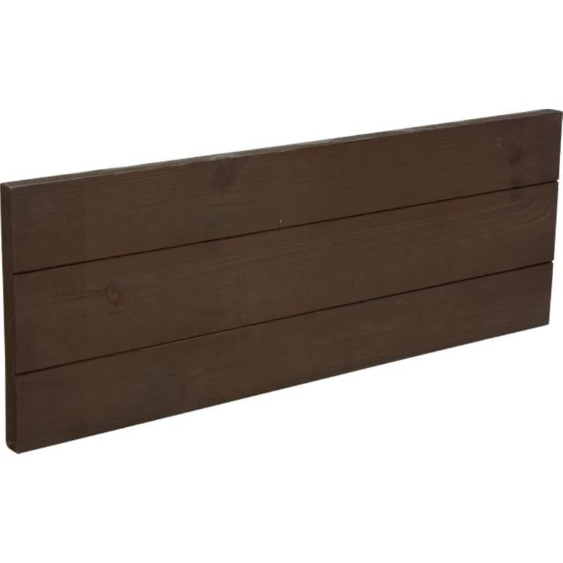 HILLMAN Brown Wood Rustic Address Plate, Pack of 3