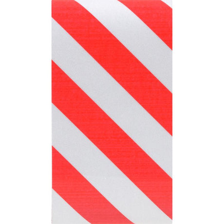 HILLMAN 2 in. W X 24 in. L Red/Silver Reflective Safety Tape 1 pk, Pack of 5