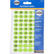 HILLMAN 6.5 in. Black Paper Self-Adhesive Number Set Blank 600 pc, Pack of 5