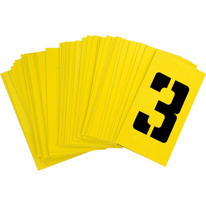 HILLMAN 3 in. Card Stock Letter and Number 3 Inch Stencil Set 36 pk