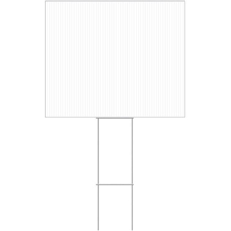 HILLMAN English White Blank Sign 20 in. H X 24 in. W, Pack of 6
